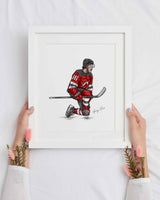 Hughes New Jersey Hockey Print