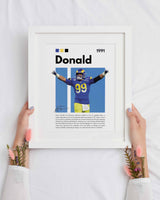 Aaron Donald Los Angeles Rams Poster – NFL Wall Art