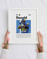 Aaron Donald X Arms  Los Angeles Rams Poster – NFL Wall Art