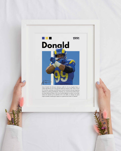 Aaron Donald X Arms  Los Angeles Rams Poster – NFL Wall Art