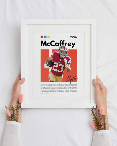 Christian McCaffrey San Francisco 49ers Poster – NFL Wall Art