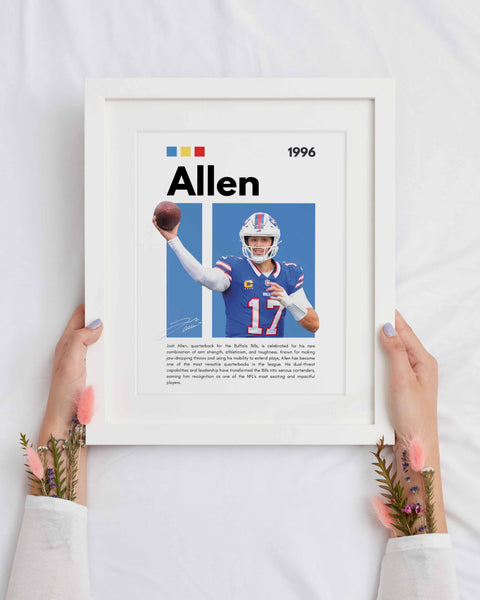 Josh Allen Buffalo Bills Poster – NFL Wall Art