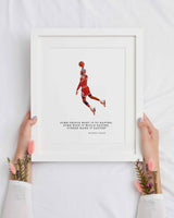 Jordan QUOTE Chicago Basketball Print