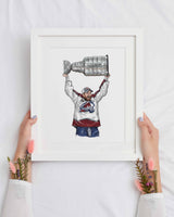 Landeskog with the cup Colorado Print