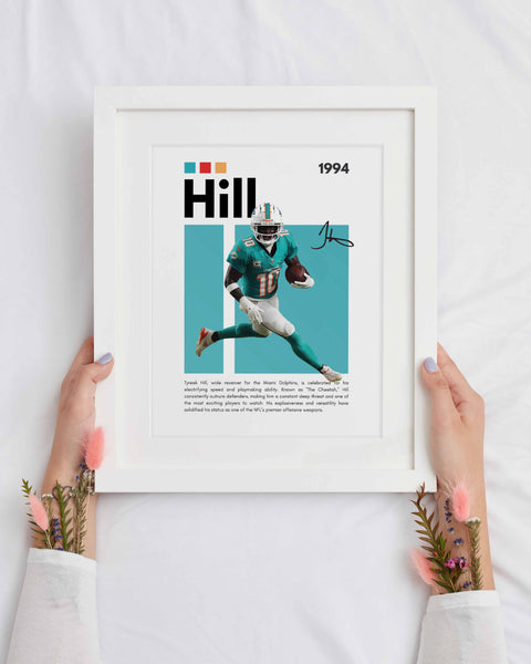 Tyreek Hill Miami Dolphins Poster – NFL Wall Art