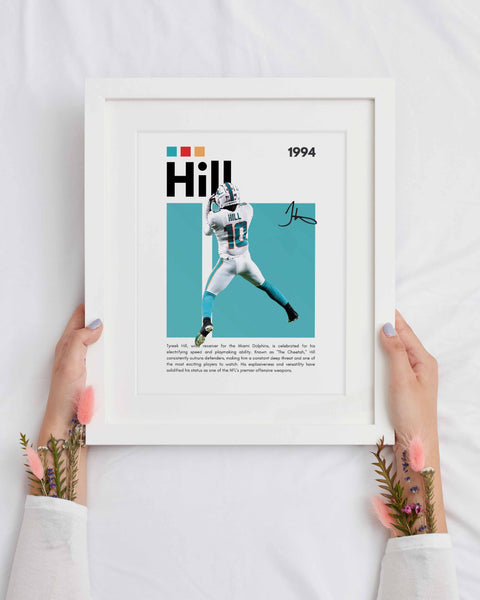 Tyreek Hill REAR Miami Dolphins Poster – NFL Wall Art