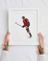 Hischier New Jersey Hockey Print