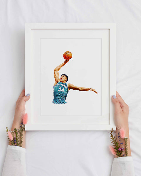 Giannis Basketball Print