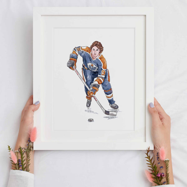 Young Gretzky Print