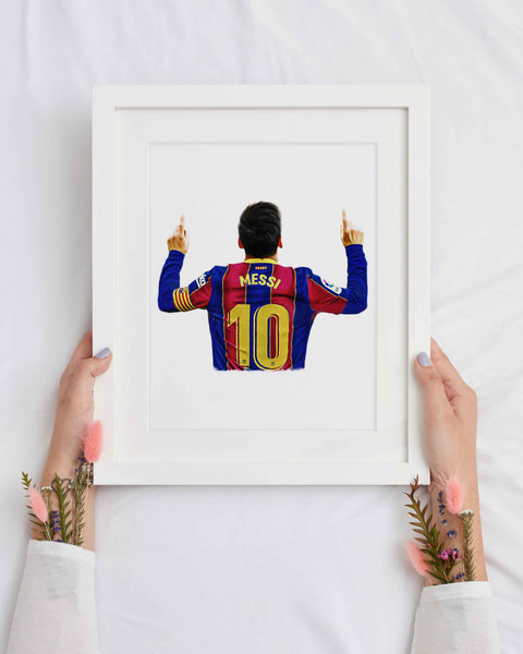 Messi Jersey rear Print