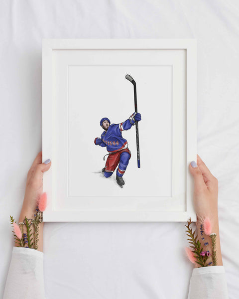 Zibanejad New York Hockey Print