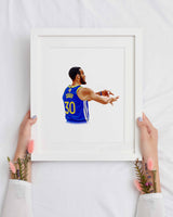 Curry Basketball Print