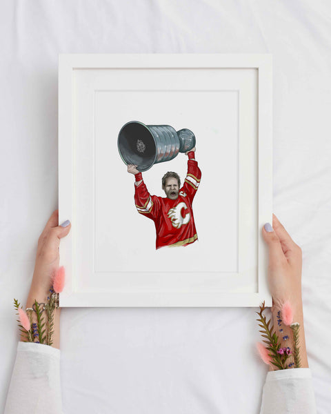 Lanny with the cup print
