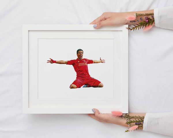 Suarez LIV Soccer Print